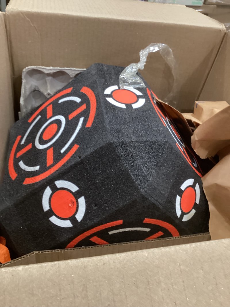 Condition photo showing As Is for LWANO Multi-Sided Archery Target Block - High Polymer Fiber Bow & Arrow Target with Lightweight Handheld Design