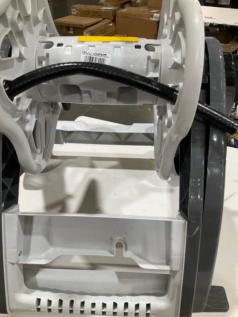 Condition photo showing As Is for suncast hosemobile plastic 175-ft cart hose reel