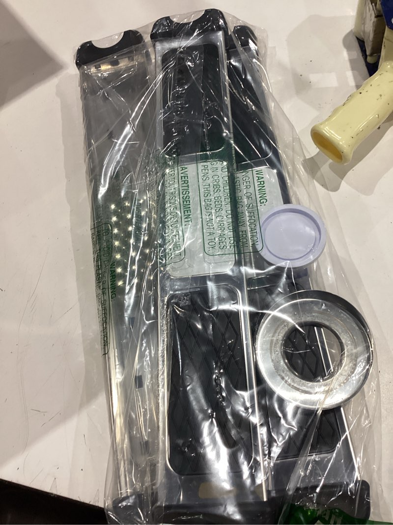 Condition photo showing As Is for 3 hydrotools 87906 swimming pool stainless steel replacement ladder rung steps