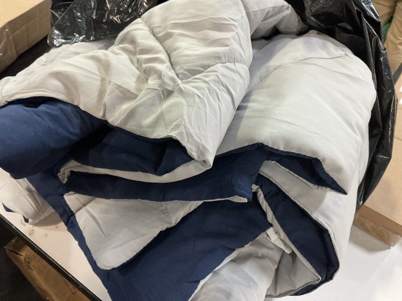 Condition photo showing As Is for MUXHOMO 7 Pieces California King Comforter Set, Reversible Bed in a Bag Cal King Size, All Season Be