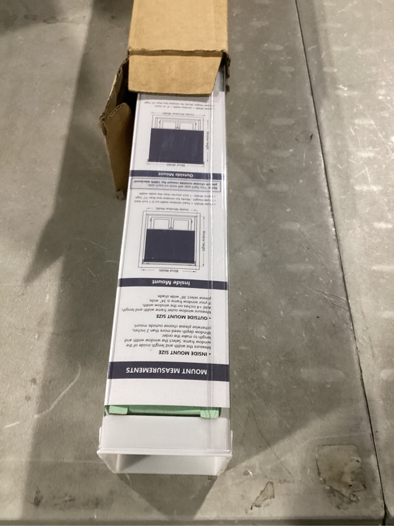 Condition photo showing Good Condition for AOSKY Cordless Roller Shades Blackout Blinds for Windows Room Darkening Rolled Up Shades with Spring System, UV Protection Window Shades Door Blinds for Home and Office (23" W x 72" H, Black) 23"W x 72"H Black
