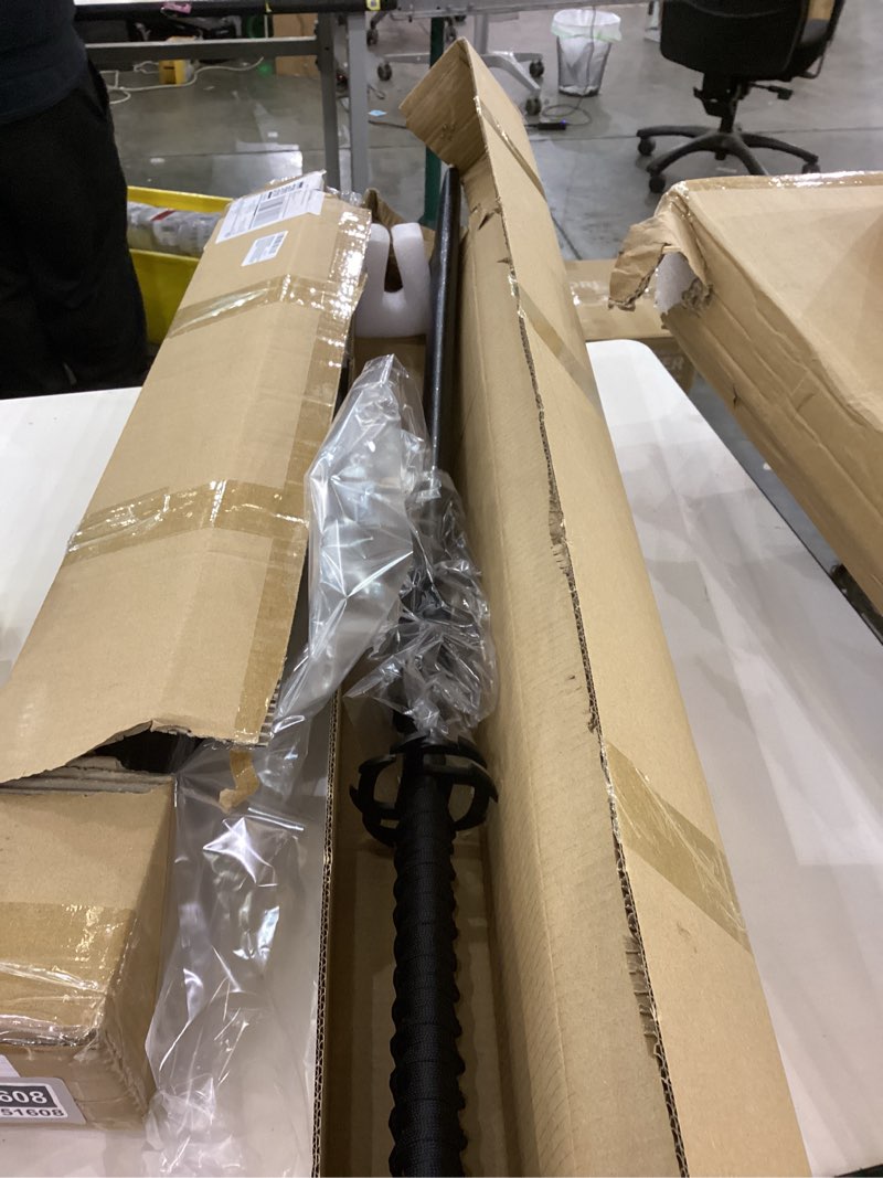 Condition photo showing As Is for Kurosaki's Tensa Zangetsu Version 1 Samurai Sword Anime Katana for Cosplay, Collection, Display A-40.9 Inch