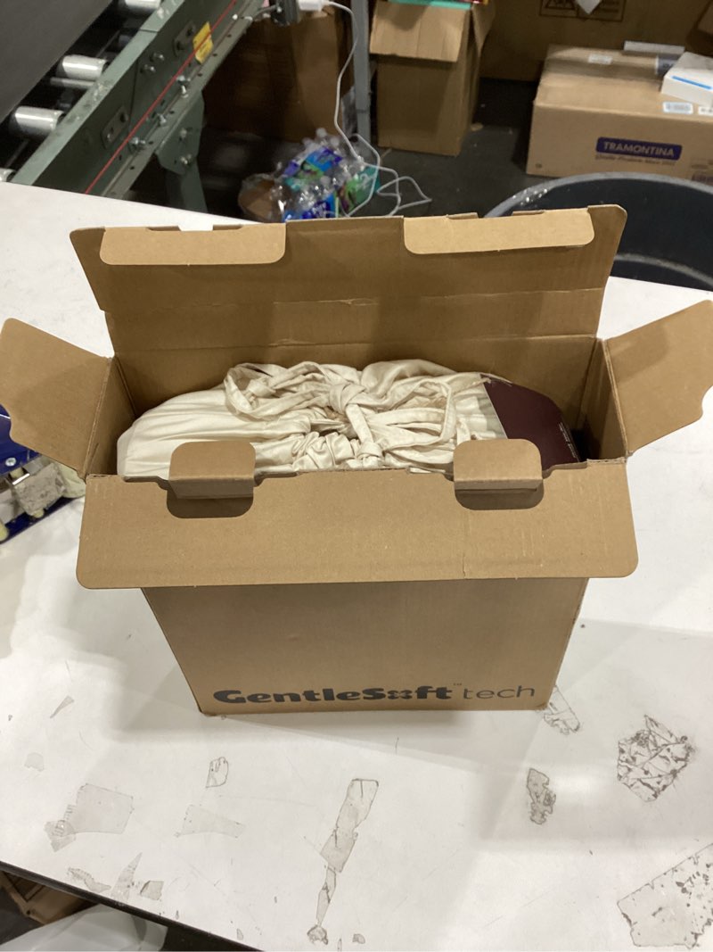 Condition photo showing New/Like New for Bedsure 100% Organically Grown Bamboo Viscose Sheets - 18 Inches Deep Pocket Sheets with Elastic Corner, Queen Sheet Set, Ultra-Soft, Silky & Cooling Bedsheets, Oeko-Tex, 4 Pieces, Beige 02 - Beige Queen