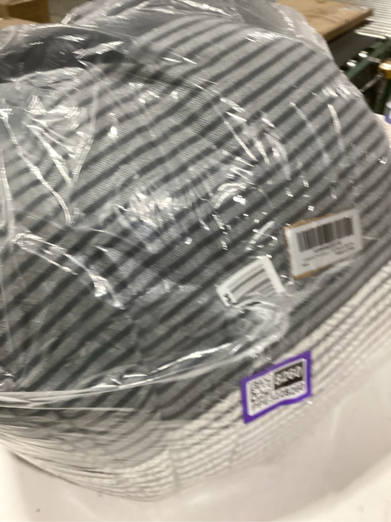 Condition photo showing Good Condition for Litanika Oversized Queen Comforter Set Black White Grey 98x98-3 Pieces Lightweight Colorblock Stripe Fluffy Bedding Comforter Sets, All Season Bed Set Oversized Queen (98"x98") Black