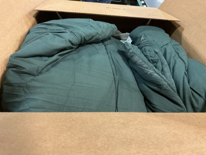 Condition photo showing item condition for CozyLux Full Size Comforter Sets Olive Green - 7 Pieces Bed in a Bag Full, Oeko-Tex Certified Bed Set, All Season Soft Bedding Set with Down Alternative Comforter, Sheets, Pillowcases & Pillow Shams Olive Green Full