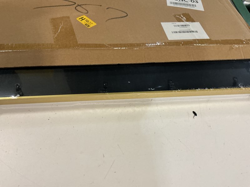 Condition photo showing New/Like New for 16x24 Frame Gold – Aluminum Poster Frame with Real Glass, 12x18 Picture Frame with Mat or 16 x 24 Without, Large Metal Wall Frame for Photos & Artwork Gold 16x24