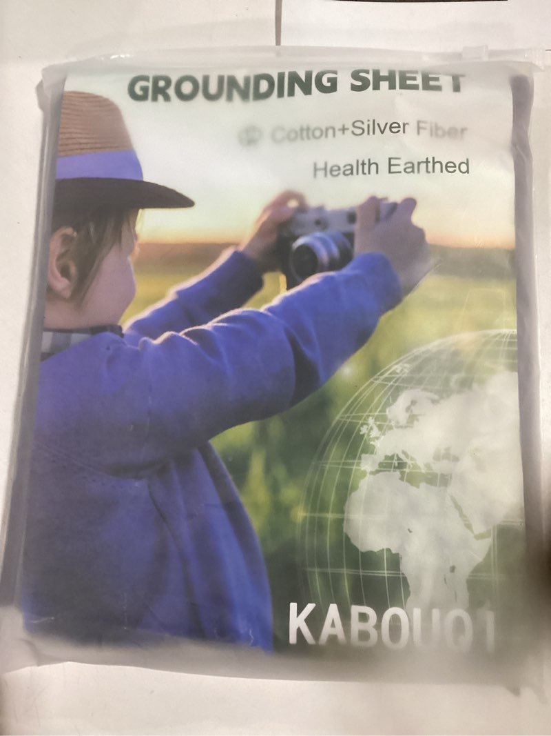 Grounding Sheet, Full Size Grounding Flat Sheet with Silver Fiber Grounded Bed Sheet Earth Product f