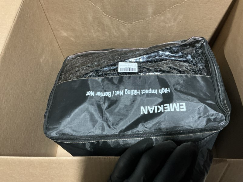 Condition photo showing Good Condition for Golf Practice Net Heavy Duty, 400GSM Golf Ball Hitting Nets for Backyard Garage Indoor Outdoor, Adjustable Barrier Protective Batting Net for Baseball Hockey Soccer Sports Netting 10 ft x 20 ft