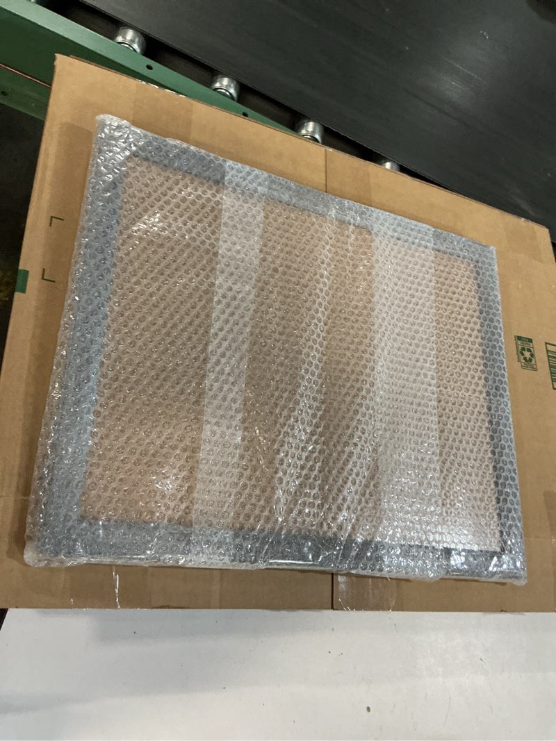 Condition photo showing Good Condition for 16x20 wood frame grey, rustic natural 20x16in woodgrain picture poster frame, modern 16 x 20inch gallery wall photo frame with hd plexiglass, horizontal vertical wall mounting display 1pcs grey 16x20
