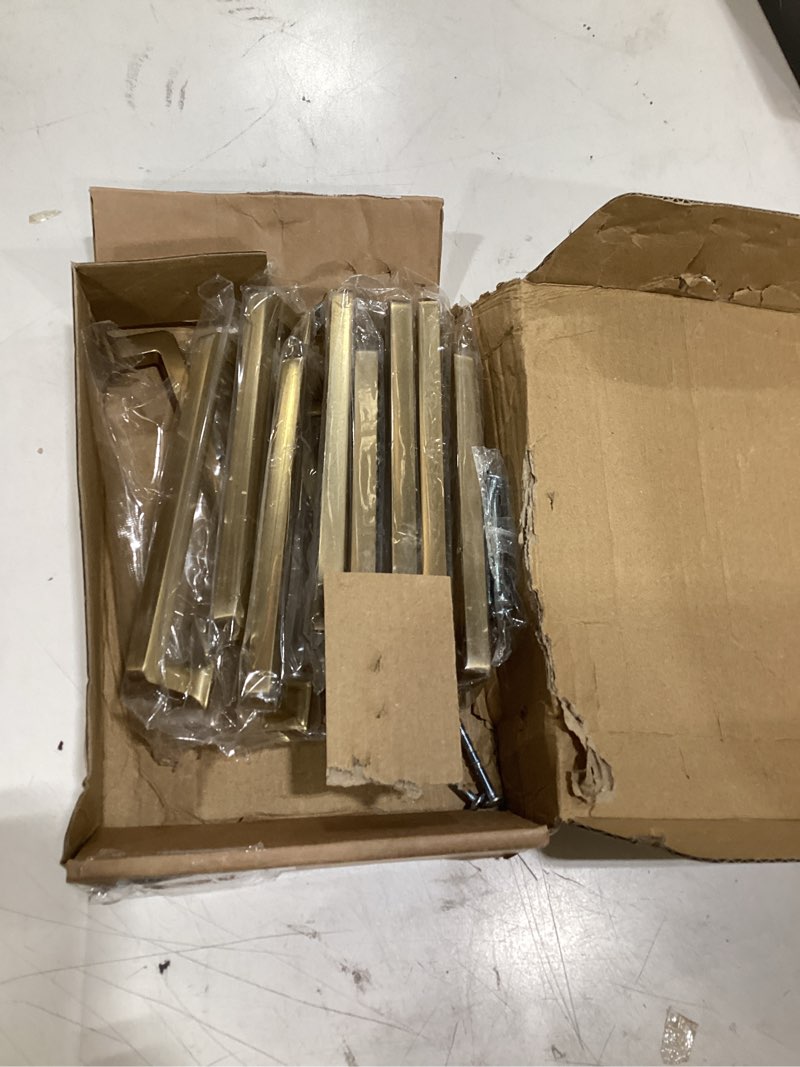 Condition photo showing Good Condition for home edit 10 pack 5 inch champagne bronze cabinet handles solid zinc alloy pulls for kitchen cupboard & drawer hardware 5 inches hole center champagne bronze 10