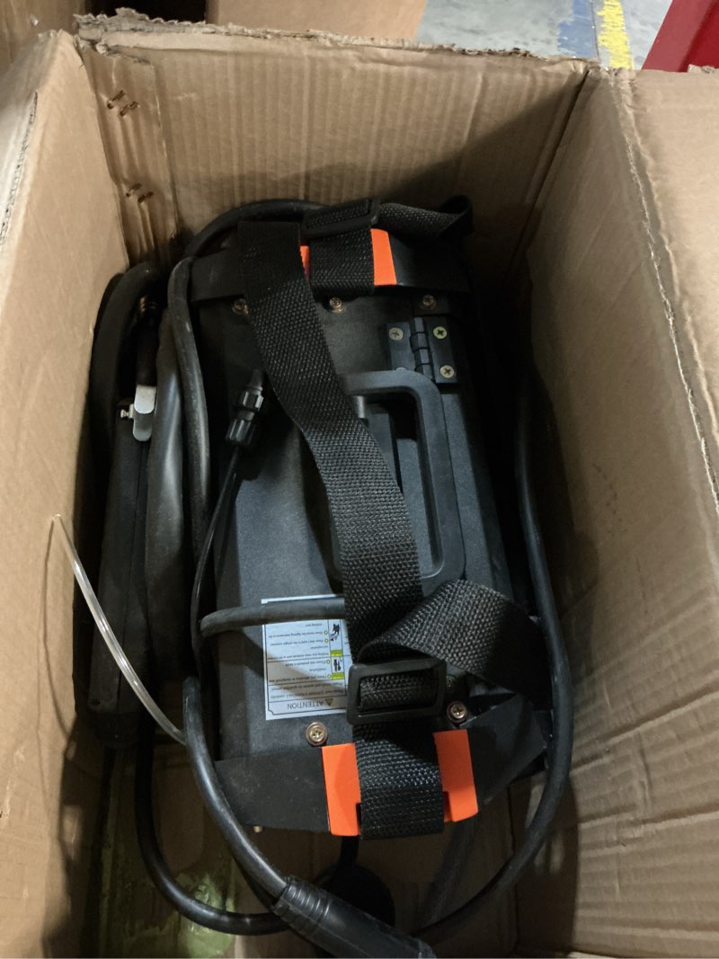 Condition photo showing As Is for VEVOR MIG Welder, 130A Synergic Mig Welding Machine, 2-in-1 Gas MIG/Gasless Flux Core MIG Multi-Process Welder Machine, 110V Portable Mig Welder with IGBT Inverter Technology & Digital Display Screen