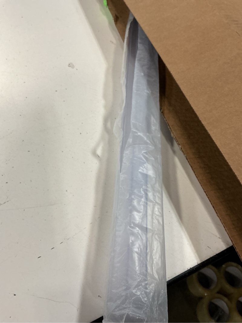 Condition photo showing New/Like New for 78" (39" X2) Shower Door Side Seal Strip for 3/8 inch Frameless Glass Shower Door Clear Polycarbonate Transparent 3/8" Door(39"X2)
