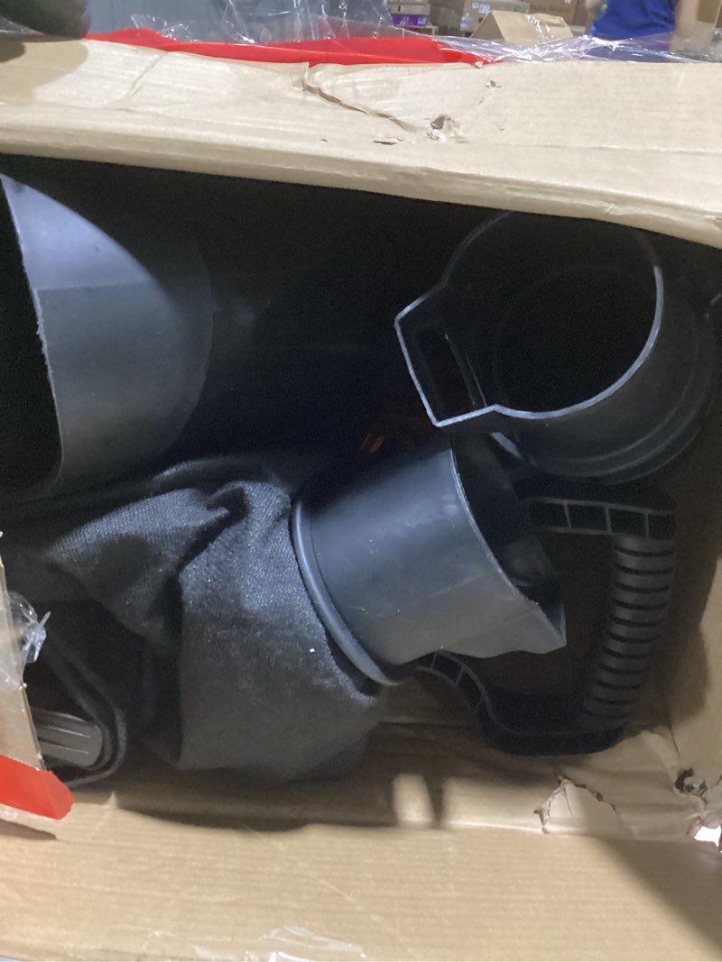 Condition photo showing As Is for black+decker 3-in-1 electric leaf blower, leaf vacuum/mulcher, up to 250 mph, premium disposable system, corded, 12-amp handheld lightweight corded electric combo (bv6600) 250 mph blower - premium disposable system