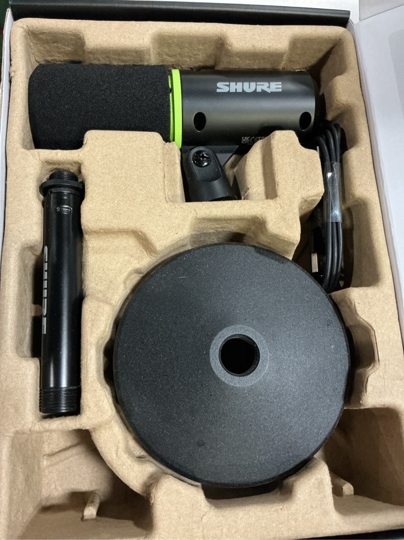 Condition photo showing Good Condition for shure mv6 gaming microphone, dynamic usb pc mic for video games & streaming - desktop stand, background noise cancellation, tap-to-mute & 3.5mm output for real-time headphone monitoring