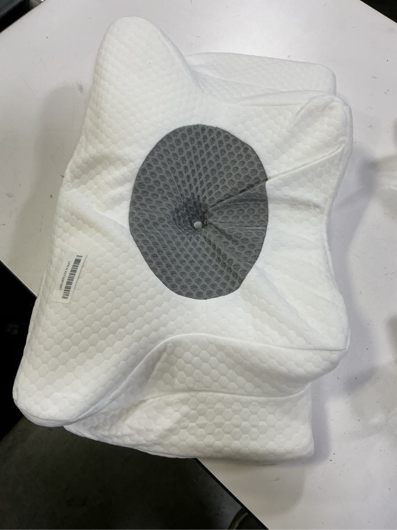 Condition photo showing Good Condition for Sleep Doctor Approved Cervical Neck Pillow for Sleeping, Ergonomic Contour Side Sleeper Pillows for Adults, Cooling Orthopedic Pillow for Pain Relief Support, Memory Foam Pillows Back Stomach Sleepers