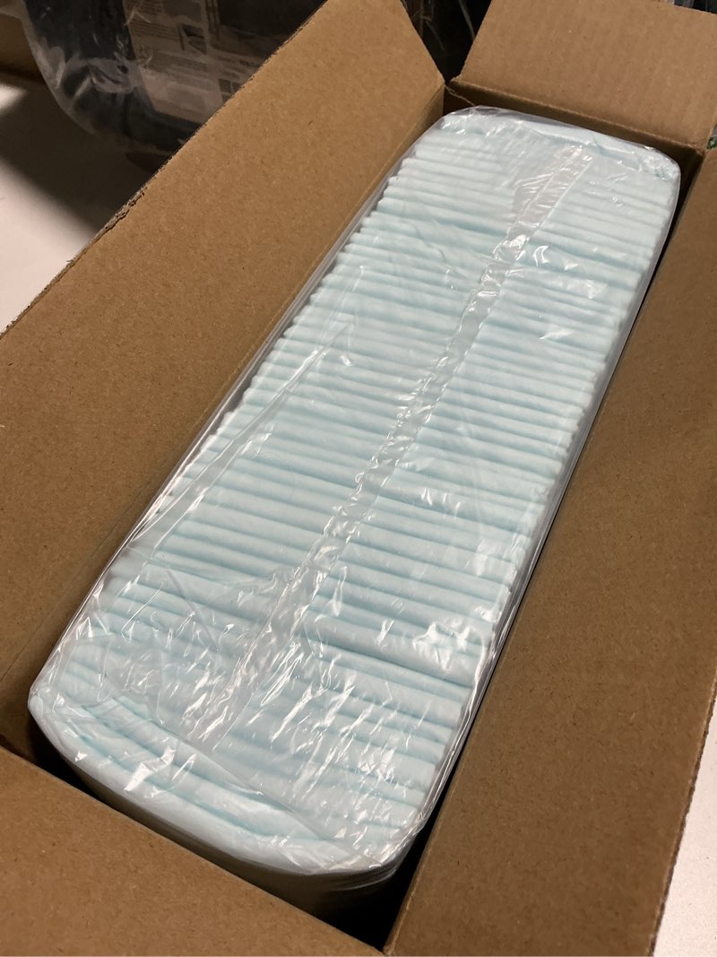 Condition photo showing Good Condition for Amazon Basics Dog and Puppy Pee Pads, 5-Layer Leak-Proof Super Absorbent, Quick-Dry Surface, Potty Training, Regular (22x22"), 50 Count, Blue & White Regular (50 Count)