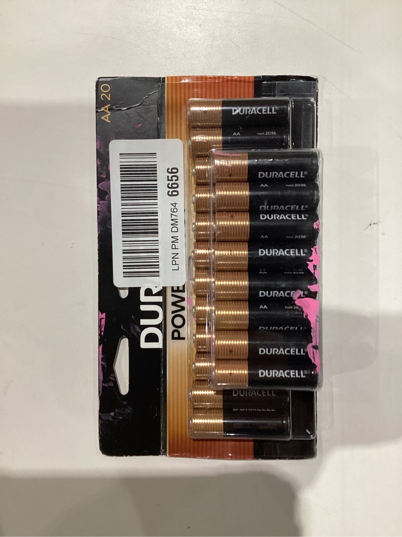 Condition photo showing New/Like New for Duracell Coppertop AA Batteries - 20pk Alkaline Battery