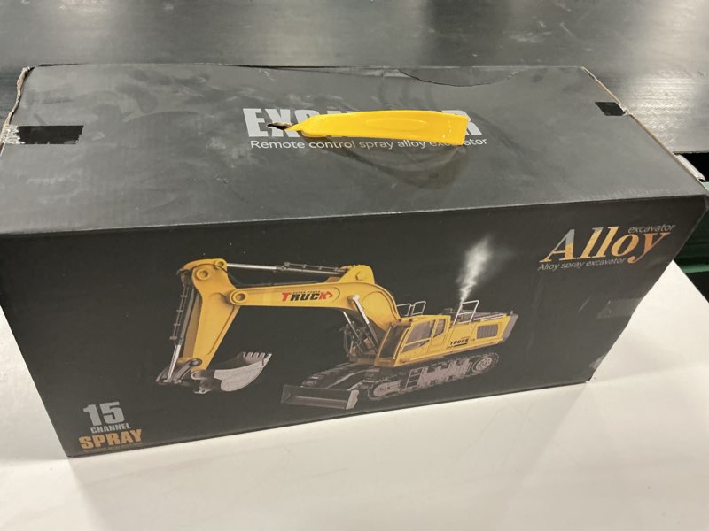 Condition photo showing New/Like New for 15 Channel RC Excavator Metal Shovel,RC Digger Construction Toys?Dozer Tractor,Simulated Smoke, Sound, Metal Digging Head, Best Gift for 3+ Old Boys Adults