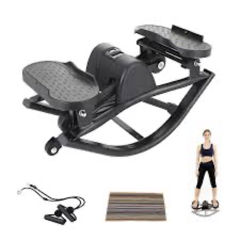 Lateral Rocking Fitness Stepper, Portable Compact Side-to-Side Steppers, Rock Stepper Side to Side, 