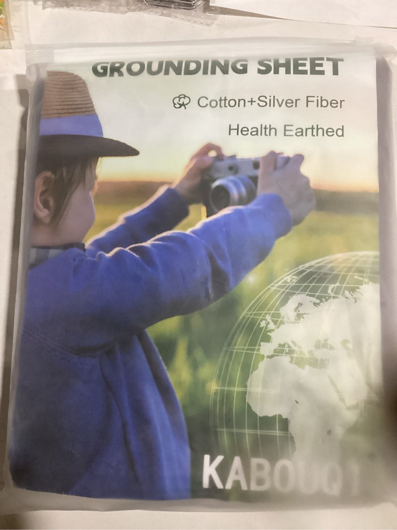 Grounding Sheet, Full Size Grounding Flat Sheet with Silver Fiber Grounded Bed Sheet Earth Product f