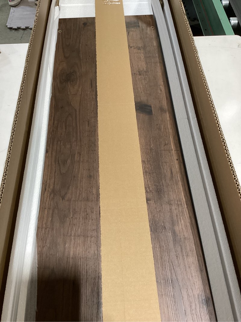 Condition photo showing Good Condition for bon augure 2 tier console table for entryway, metal wood sofa table behind couch for living room, industrial entry tables for hallway, foyer, front door, entrance (rustic oak, 47 inch) rustic oak 2 tier