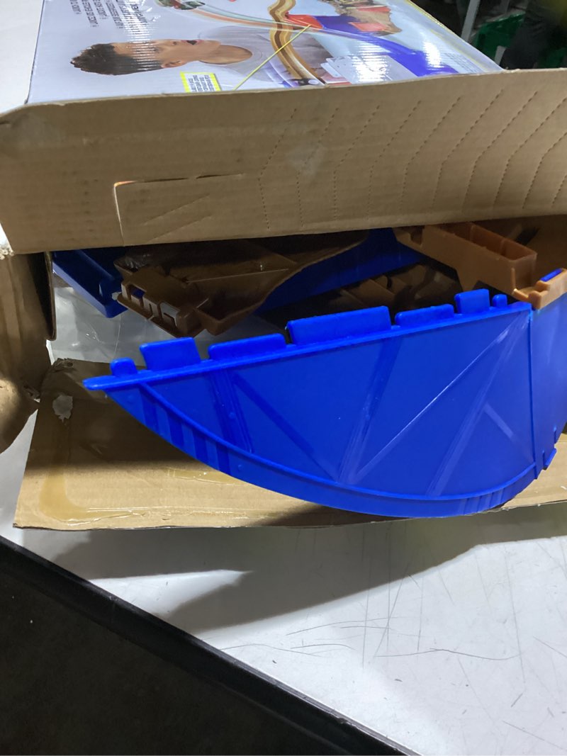 Condition photo showing Good Condition for Monster Jam, Mini Launchers Set, Includes Monster Mutt and Earth Shaker 1:87 Scale Die-Cast Monster Trucks, Kids Toys for Boys Ages 3 4 5 6+ Supercharge Speedway Playset