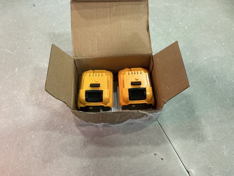 Condition photo showing As Is for replacement for dewalt 12v battery dcb120 4.0ah - replacement for dcb120, dcb121, dcb127 dcb124 - lithium-ion rechargeable batteries for dewalt 12volt cordless tools 2-pack 12v 4.0ah battery