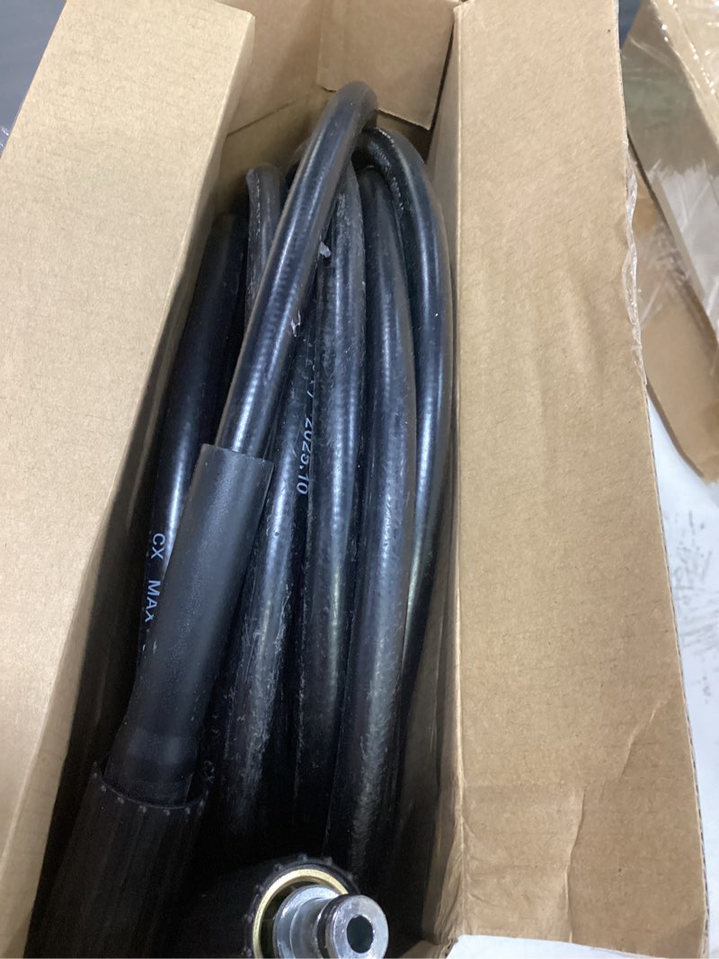 Condition photo showing As Is for westinghouse 50 ft pvc pressure washer hose - 3400 max psi - for gas and electric pressure washers