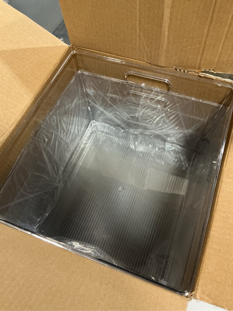 Condition photo showing Good Condition for ClearSpace Clear Plastic Storage Bins – XL Pack Perfect Kitchen or Pantry Organization Fridge Organizer and Storage Bins, Cabinet Organizers