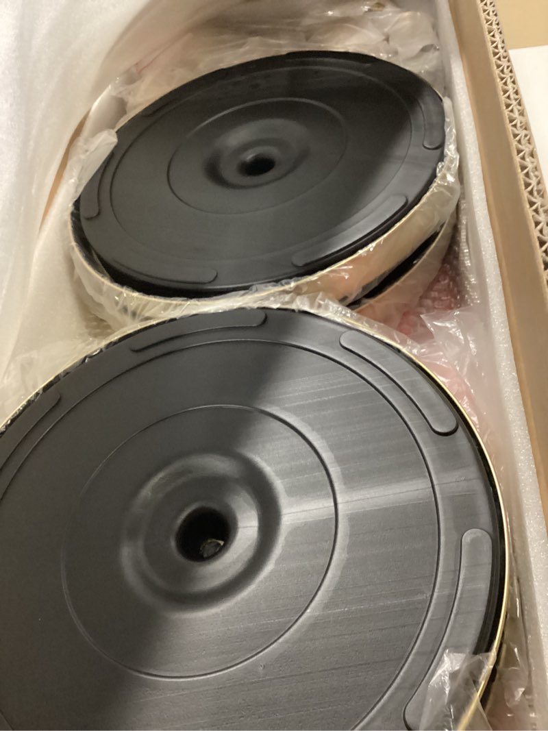 Condition photo showing New/Like New for kaiyomi 4Pcs Stanchions with Red Velvet Ropes Set, 5 Feet Velvet Ropes and Posts Poles for Red Carpet Party Decoration and 360° Photo Booth (Golden) Ball Dec Golden (Ball) 4