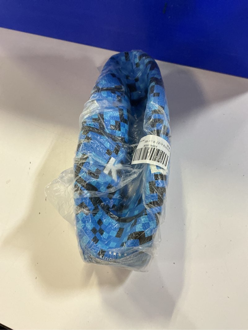 Condition photo showing Good Condition for KUYOTQ Kids Youth Adult Size Basketball Premium Rubber or Faux Leather Basketball Indoor Outdoor Basketball for Boys Girls Womens Mens Basketball Gifts (Deflated) Size 4 Kids & Youth - 25.5\" Ages 4-8 Blue Mosaic-Thickened Rubber-No pump