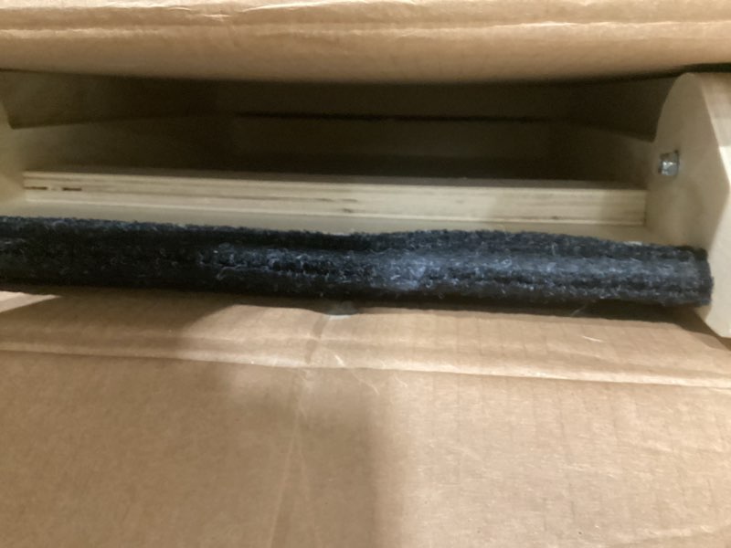 Condition photo showing Good Condition for Dog Ramp for Bed - Foldable Small to Large Dog Ramp for Couch - 6 Adjustable Height from 12" to 24" - Stairs with High Traction Mat - Wooden Portable Ramp for Dogs to Get on Bed Couch Car Up to 200LBS Burlywood(black)