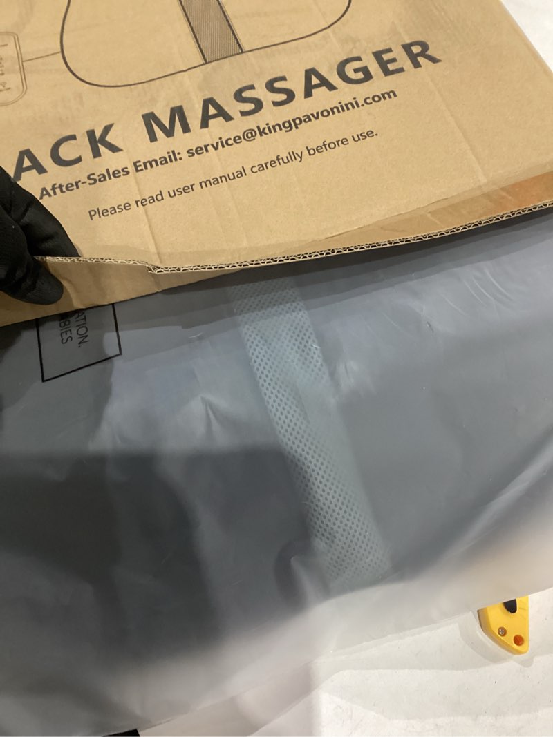 Condition photo showing Good Condition for KingPavonini Back Massager for Pain Relief Deep Tissue, Up-Down Rolling & Ultra-Slim Shiatsu Back Massager with Cushion Layer, Lower Back Massage for Chair Home Office, Gift for Men Women