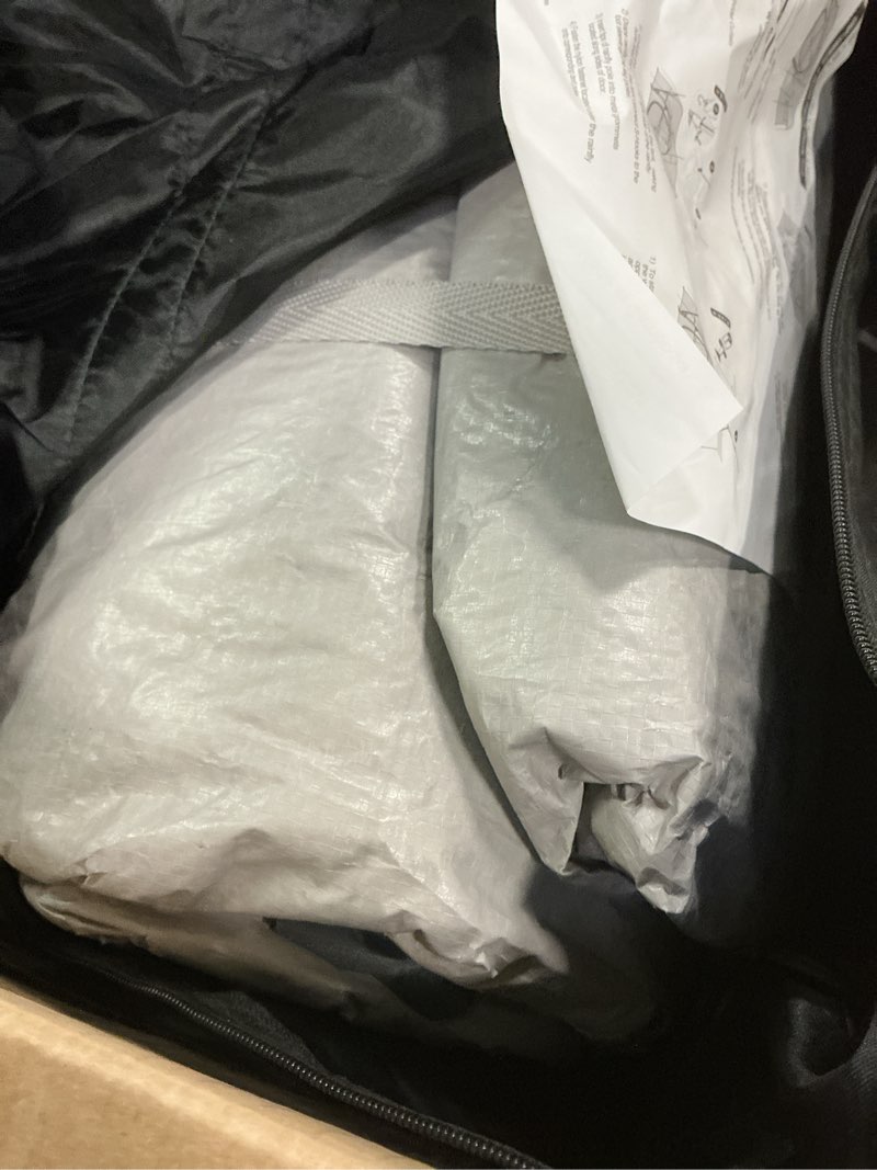 Condition photo showing As Is for UNP Camping Tent 10-Person-Family Tents, Parties, Music Festival Tent, Big, Easy Up, 5 Large Mesh Windows, Double Layer, 2 Room, Waterproof, Weather Resistant, 18ft x 9ft x78in Gray 10 Person Tent