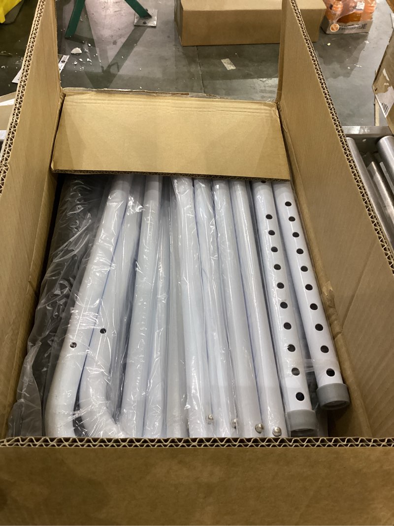 Condition photo showing New/Like New for Mybow Double Bed Rail, U Bar for Medical Bedside Safety Assisting Rails, Railing Support for Elderly Adults Under Mattress Handrail, Hospital Dual Bed Rails for Seniors Twin Full Queen Adjustable Rail 62"L × 20"W × 19"H