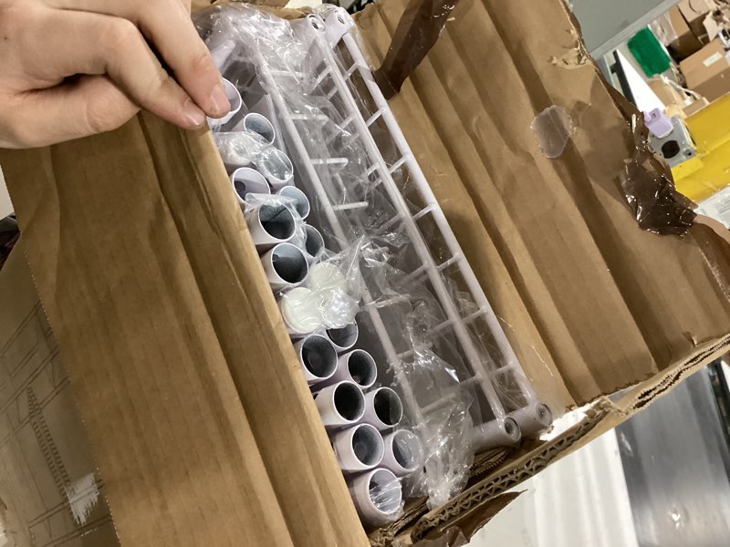 Condition photo showing New/Like New for Over The Toilet Storage Organizer - 7 Tiers Space Saving Bathroom Shelves, Adjustable Above Toilet Shelf Rack, Metal Organizer Shelf Over Toilet for Bathroom Storage and Organization, White