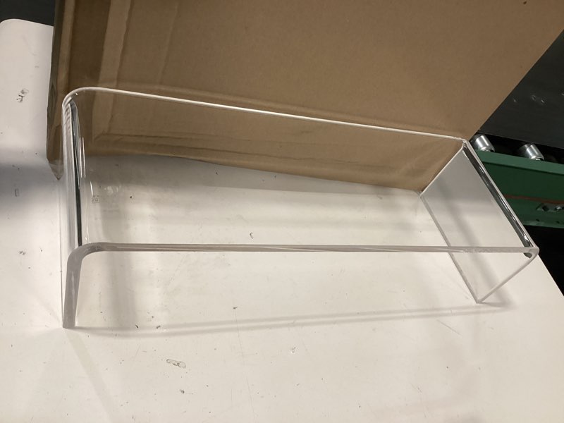 Condition photo showing As Is for Clear Acrylic Keyboard Cover Protector Anti-Cat,2 in 1 Keyboard Bridge Protector and Monitor Stand