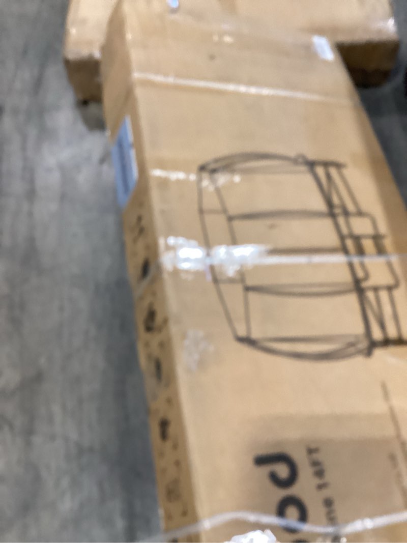 Condition photo showing New/Like New for trampoline outdoor 12ft 14ft, recreational trampolines with enclosure net and ladder, astm approved for kids and adults, with additional 8 stabilizer bars and anti-rust coated galvanized frame 14 ft