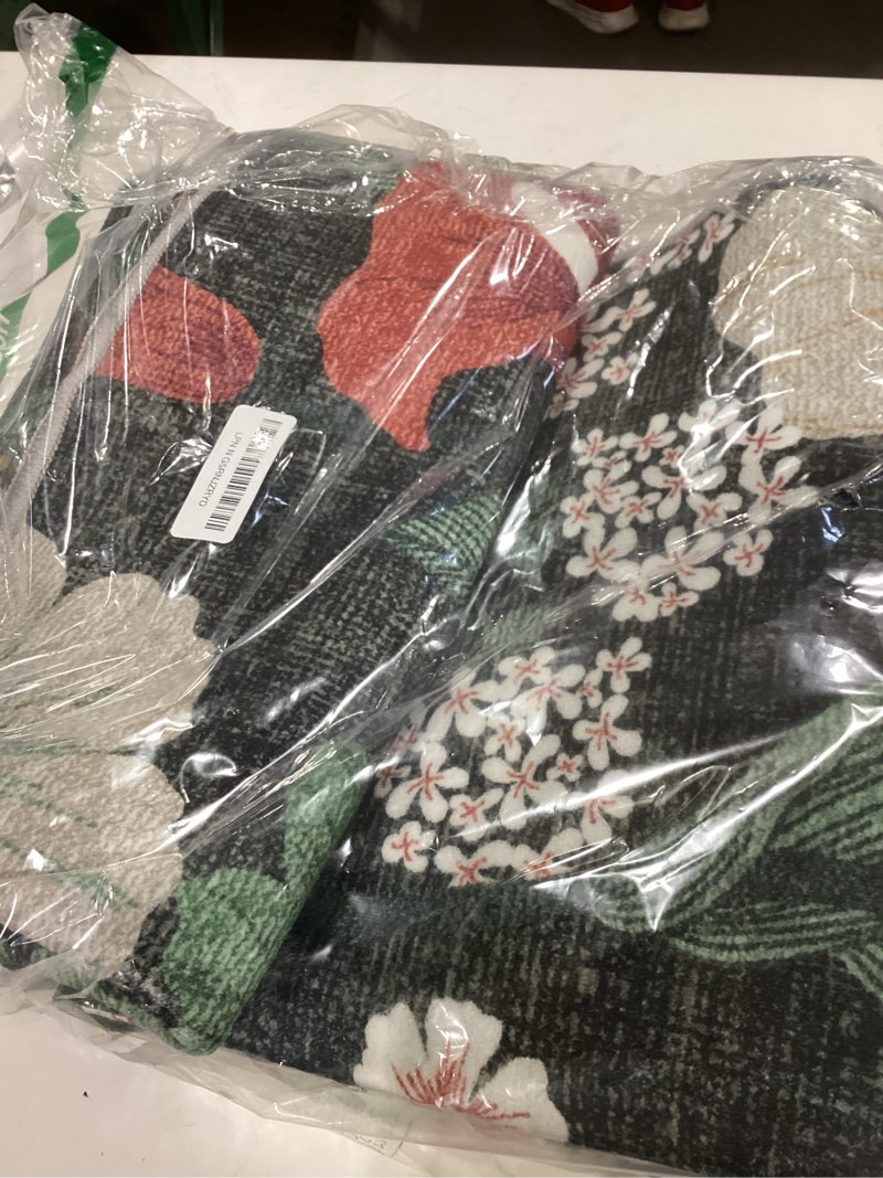 Area Rug Living Room Rugs: 5x7 Washable Rug Vintage Floral Soft Boho Non Slip Carpet Indoor Floor No