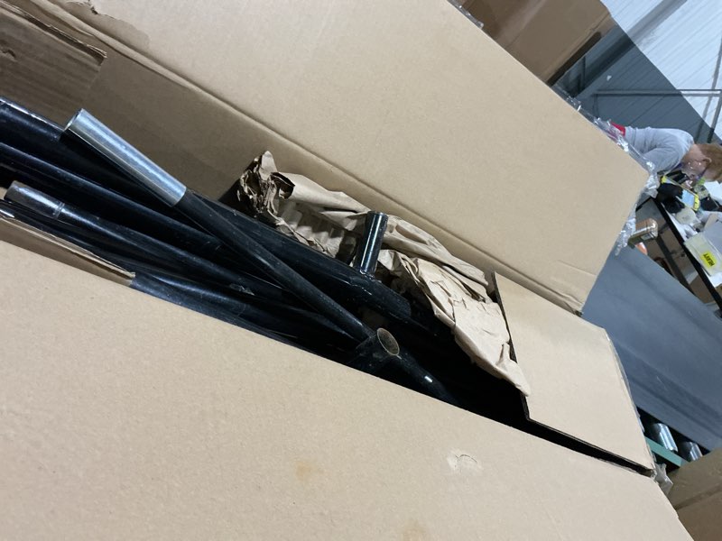 Condition photo showing As Is for podiumax 16x10ft barricade backstop net, baseball basketball barrier with upgrade steel frame, protective net for baseball, lacrosse, soccer, basketball & more, soccer backstop net for backyard park