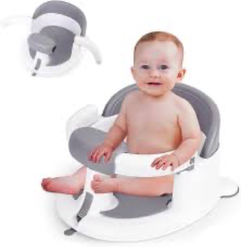 Mostop Baby Bath Seat for Babies 6 Months & Up - Non-Slip Infant Bathtub Chair with Suction Cups - Sit Up Bath Seat for Baby Toddlers - Toddler Bath for Baby Sitting Up, Easy to Clean