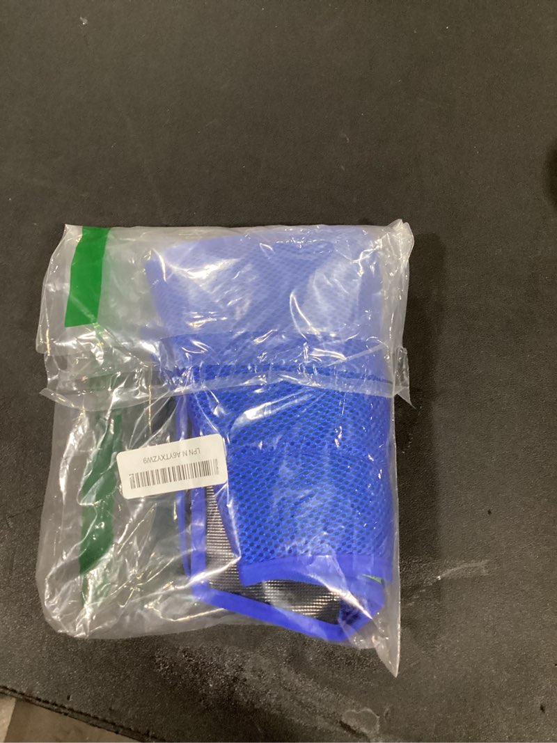 Condition photo showing New/Like New for Soft Dog Cone Collar Alternative - Adjustable Comfy Cones for Large/Medium/Small Dogs to Stop Licking After Surgery, Comfortable Fabric Elizabethan Collars, Head Cone of Shame for Neuter Recovery - L Green-Blue L