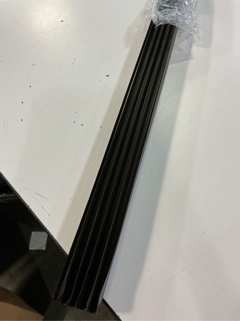 Condition photo showing As Is for m-d building products cinch brown vinyl u-shaped bottom for doors 36 in. l x 1.75 in.