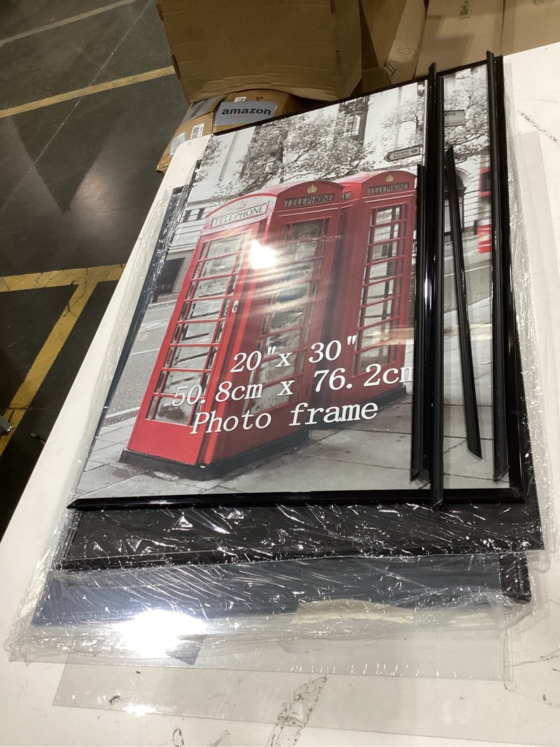 picture frame, black, 3 pack, 20x30