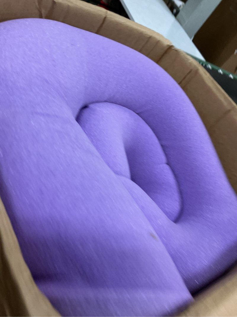 Condition photo showing New/Like New for 3 inch twin xl lavender infusion memory foam mattress topper for relaxing sleep, ventilated & pressure relieving, certipur-us certified, medium firm topper in a box, twin xl size, 38"x80" 3 inch twin xl purple