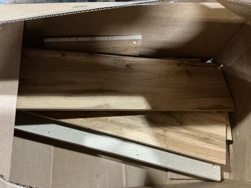 Condition photo showing As Is for south shore tassio headboard nordik oak, farmhouse