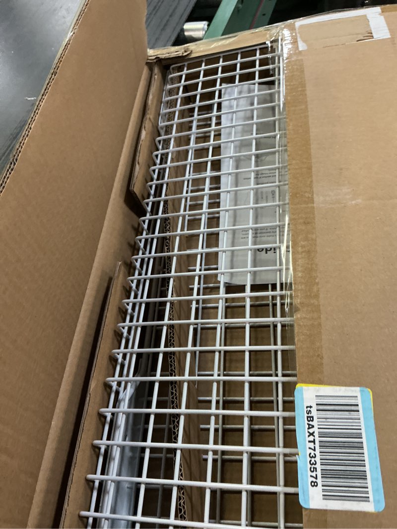 Condition photo showing Good Condition for WALMANN 2 Pack Garage Wall Shelf, 23.5" x 12" Wall-Mounted Storage Shelves for Garage, Closet, Laundry Room, Heavy Duty Floating Shelving, Holds Up to 65 lbs(White)