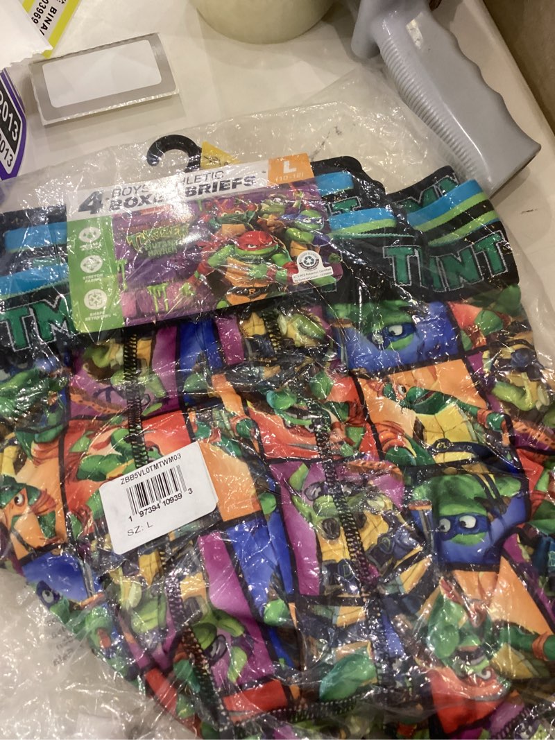 Bioworld Teenage Mutant Ninja Turtles TMNT Movie AOPs 4-Pack Youth Boys Boxer Briefs-10