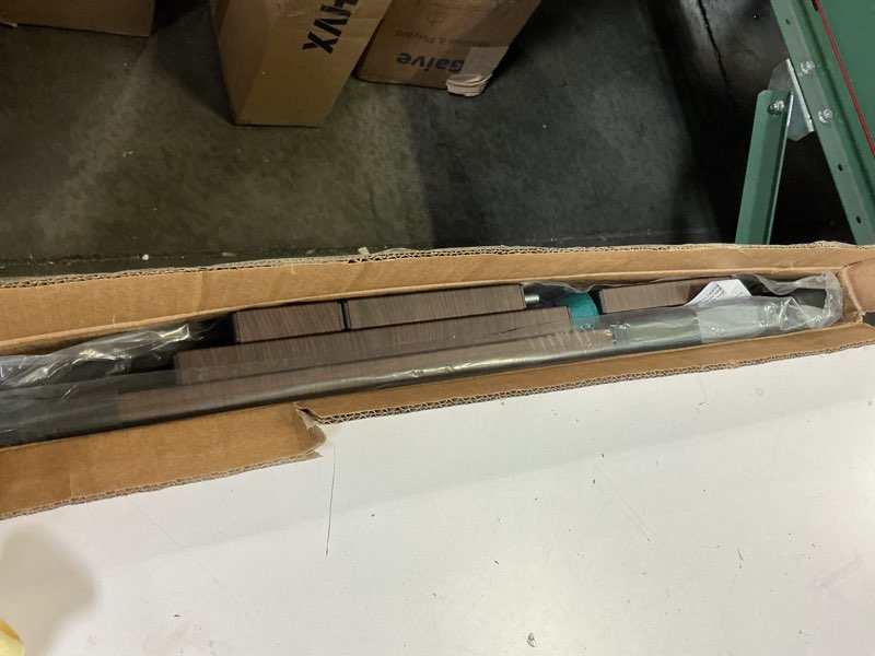 Condition photo showing Good Condition for Babelio Metal Auto Close Baby Gate PressGuard P7,Extra Wide Pet Gate for The House and Doorways, Pressure Mounted Walk Thru Child Gate with Door (Black Wood Pattern, 30" Tall 29"-55" Wide) Black Wood Pattern 30"Tall 29"-55" Wide