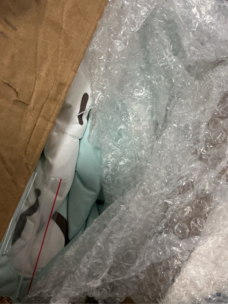 Condition photo showing New/Like New for cat bedding set twin size, cartoon cats comforter for girls kids teens, blue lovely quilt animal pattern comforter set soft breathable cute duvet set for all season 2pcs with pillowcase ac1 twin